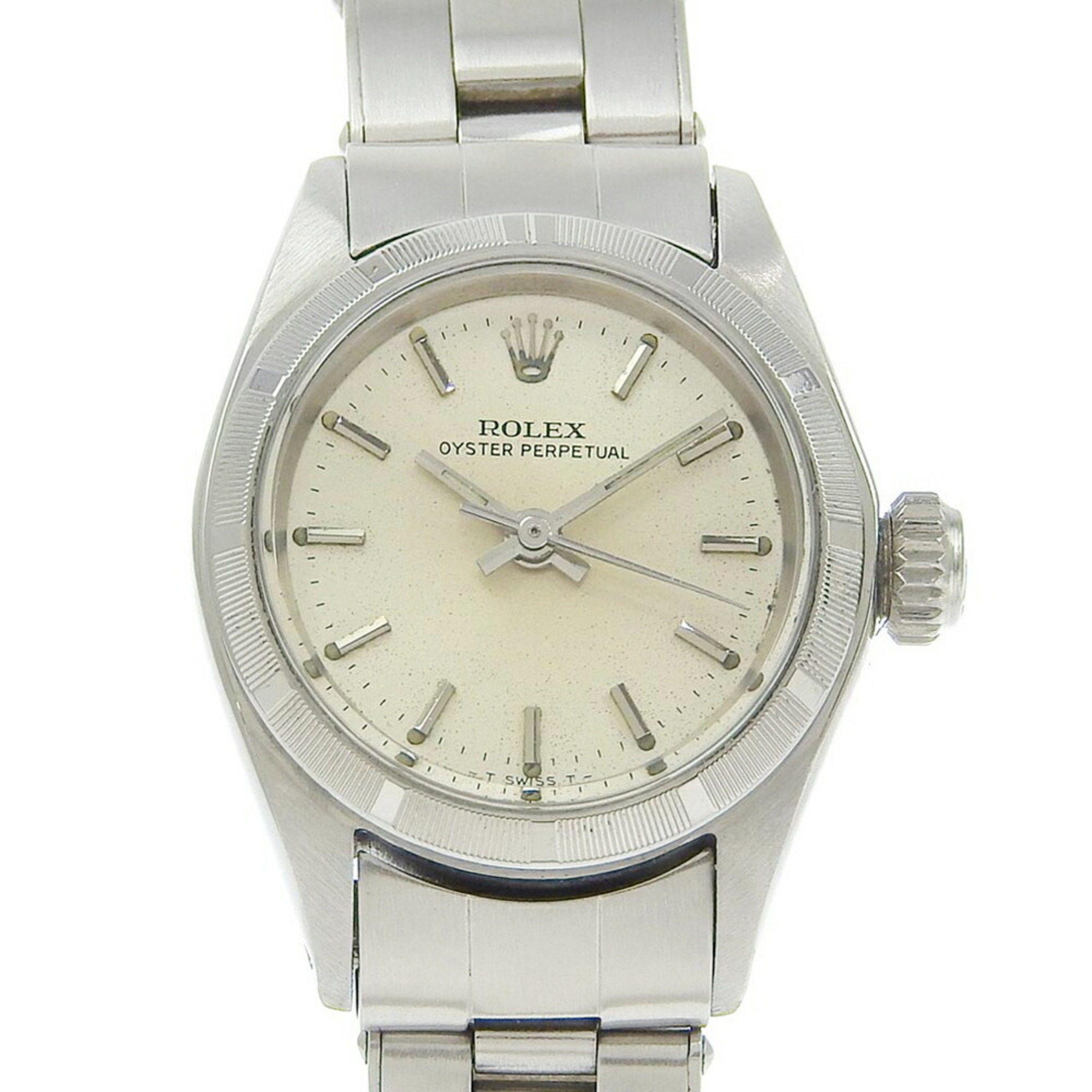 Rolex Rolex Oyster Perpetual Watch 6623 Stainless Steel Automatic Silver Dial